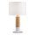 Tafellamp CARROL 1xE27/40W/230V wit/bruin