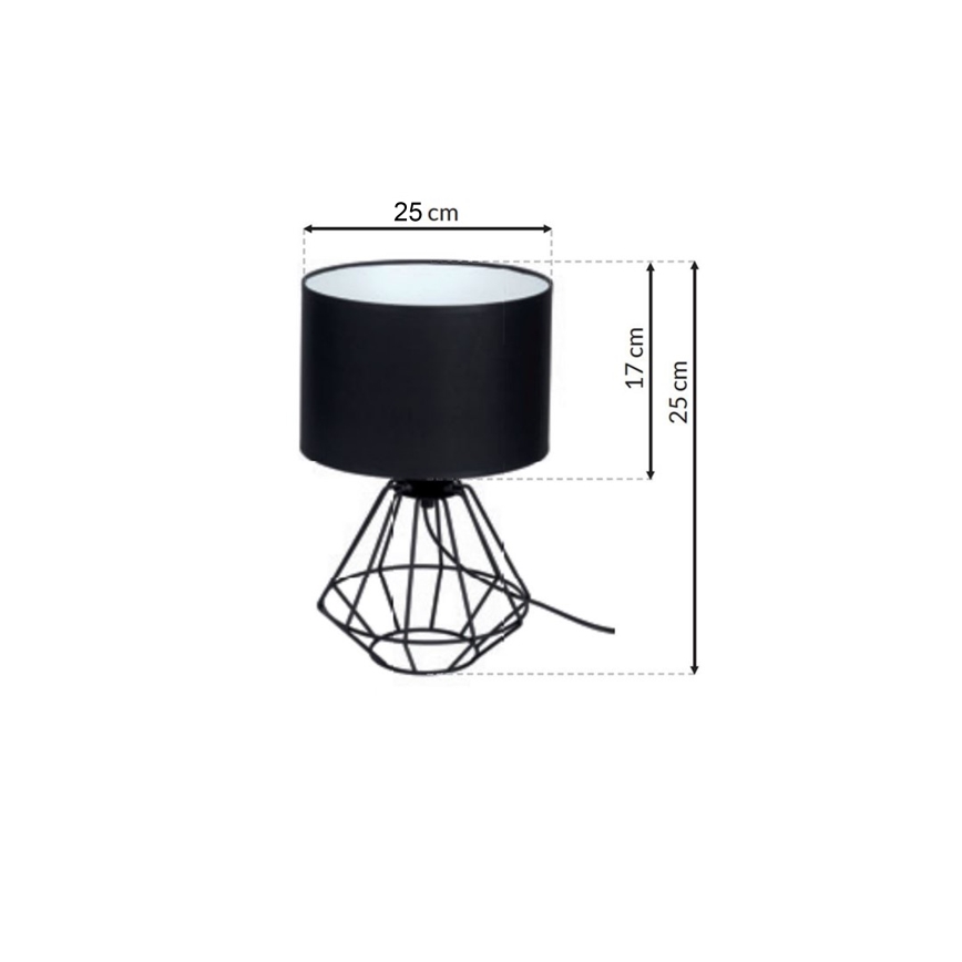 Tafellamp COLIN 1x E27 / 60W / 230V
