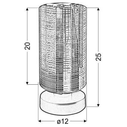 Tafellamp COX 1xE27/60W/230V goud