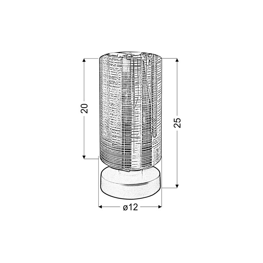 Tafellamp COX 1xE27/60W/230V goud
