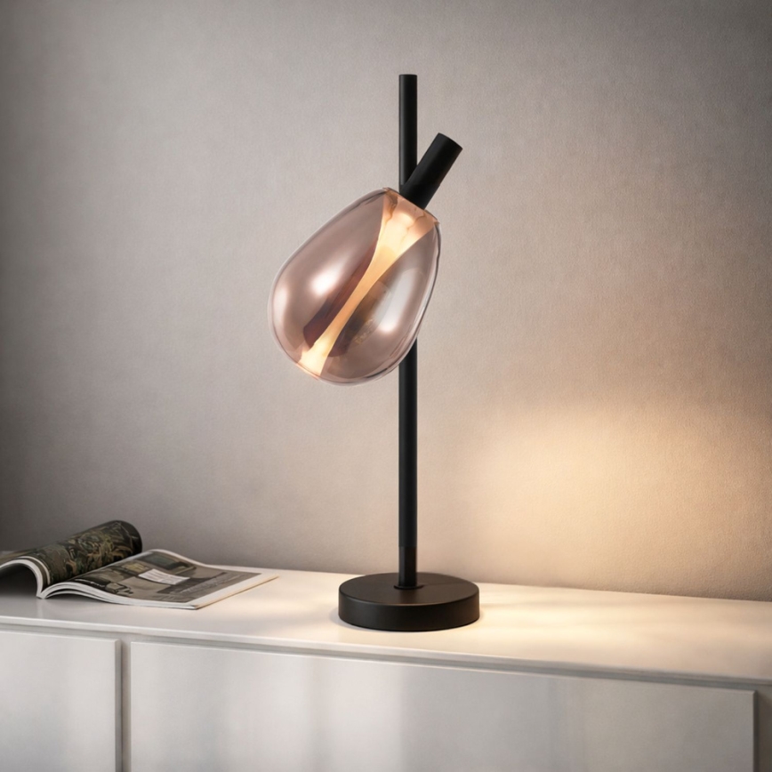 Tafellamp DENSO 1xG9/5W/230V koperen/zwart