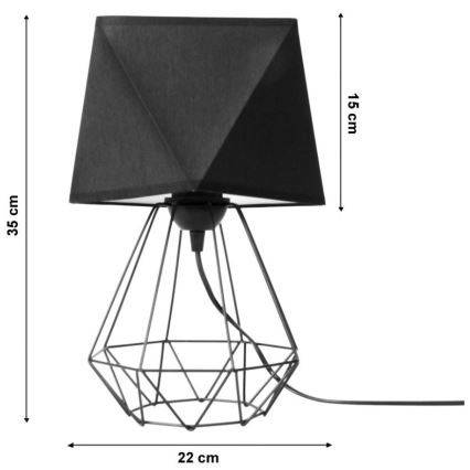 Tafellamp DIAMENT 1xE27/60W/230V