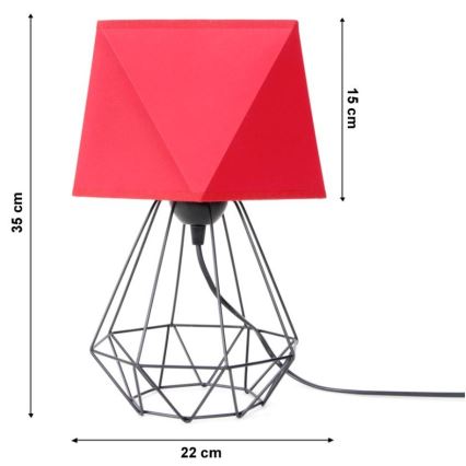 Tafellamp DIAMENT 1xE27/60W/230V