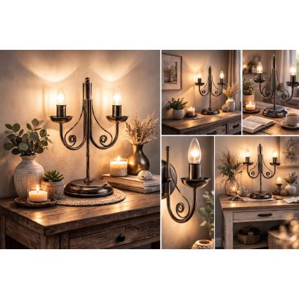 Tafellamp DONATO 2xE14/40W/230V