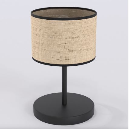 Tafellamp ECO 1xE27/15W/230V beige/rotan