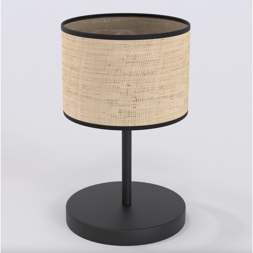 Tafellamp ECO 1xE27/15W/230V beige/rotan