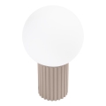 Tafellamp HALO 1xG9/8W/230V diameter 12 cm beige