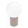 Tafellamp HALO 1xG9/8W/230V diameter 12 cm beige