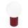 Tafellamp HALO 1xG9/8W/230V diameter 12 cm rood
