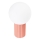 Tafellamp HALO 1xG9/8W/230V diameter 12 cm roze