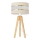 Tafellamp HELEN 1xE27/15W/230V crème/goud/grenen