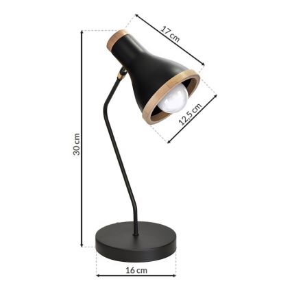 Tafellamp HOLLY 1x E27 / 60W / 230V