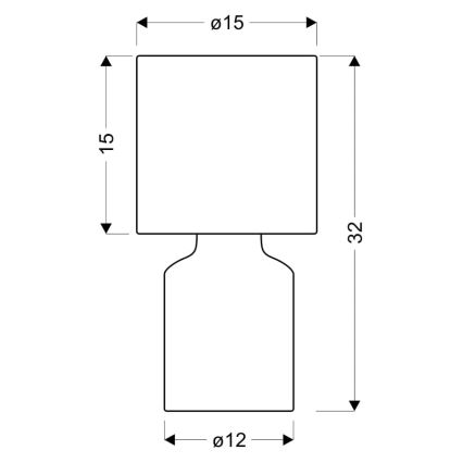 Tafellamp INER 1xE14/40W/230V beige