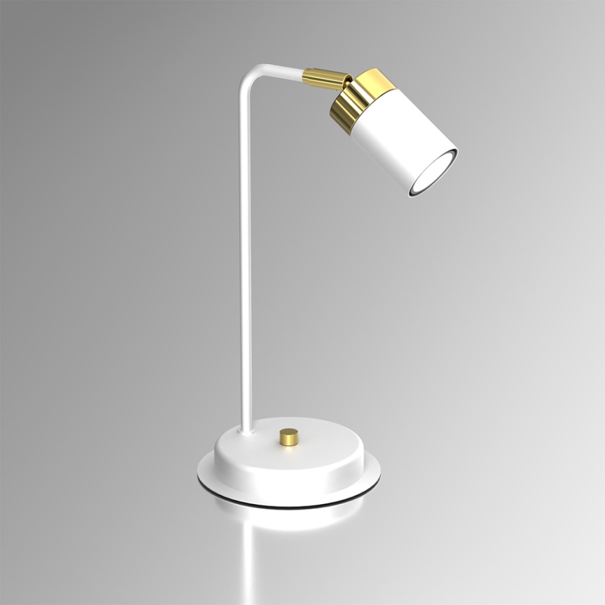 Tafellamp JOKER 1xGU10/25W/230V wit/goud