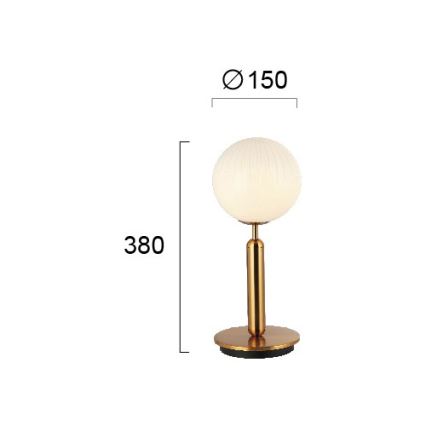 Tafellamp JOLIN 1xG9/5W/230V goudkleurig