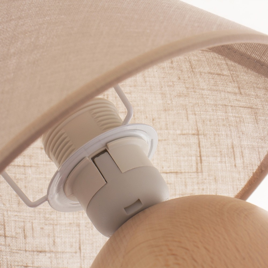 Tafellamp JUTA 1xE27/60W/230V beuken