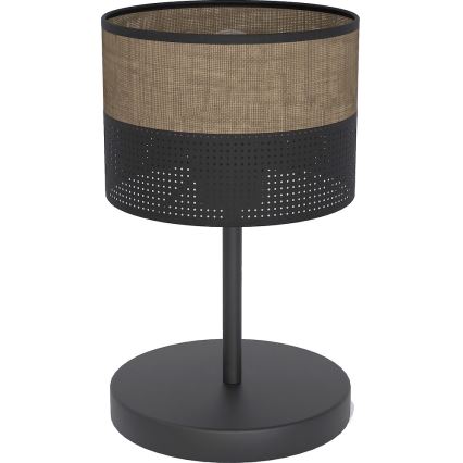 Tafellamp KARBON 1xE27/15W/230V zwart/bruin