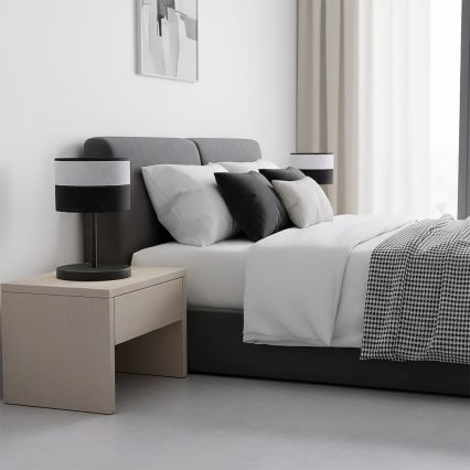 Tafellamp KARBON 1xE27/15W/230V zwart/grijs