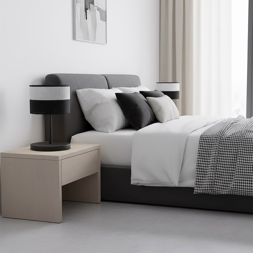 Tafellamp KARBON 1xE27/15W/230V zwart/grijs
