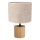 Tafellamp KRETA 1xE27/25W/230V eiken/beige eiken
