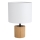 Tafellamp KRETA 1xE27/25W/230V grenen/wit