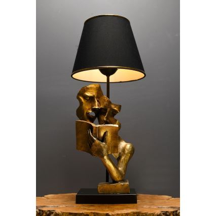 Tafellamp LECTURE 1xE27/40W/230V zwart/goud