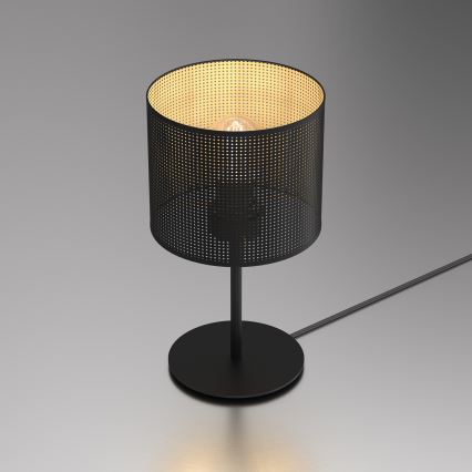 Tafellamp LOFT SHADE 1xE27/60W/230V diameter 18 cm zwart/gouden