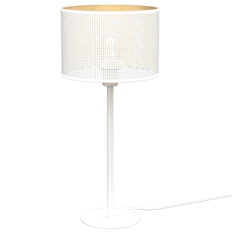 Tafellamp LOFT SHADE 1xE27/60W/230V diameter 25 cm wit/gouden