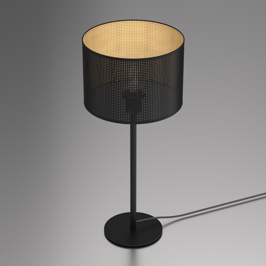 Tafellamp LOFT SHADE 1xE27/60W/230V diameter 25 cm zwart/gouden