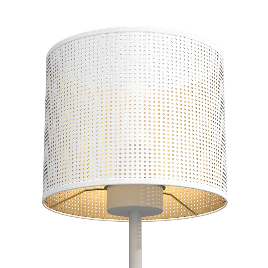 Tafellamp LOFT SHADE 1xE27/60W/230V Ø 18 cm wit/goud