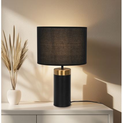 Tafellamp LUCIANO 1xE27/40W/230V zwart/goud