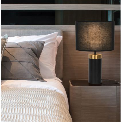 Tafellamp LUCIANO 1xE27/40W/230V zwart/goud