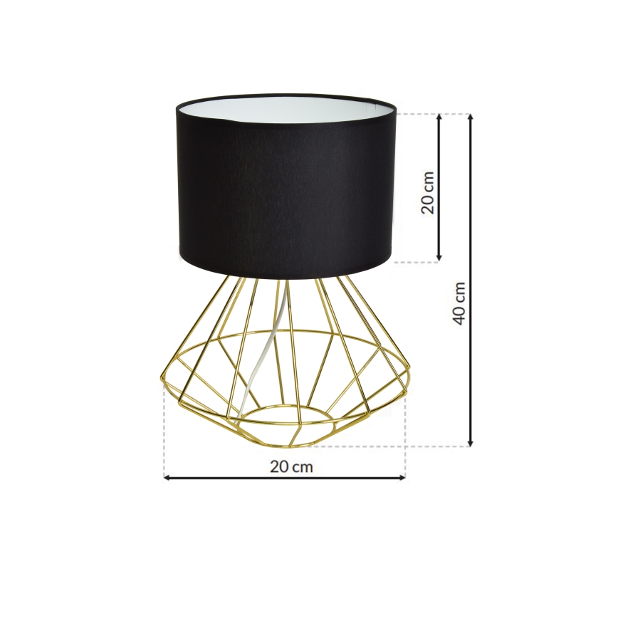 Tafellamp LUPO 1xE27/60W/230V