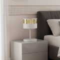 Tafellamp LUX 1xE27/15W/230V wit/goud