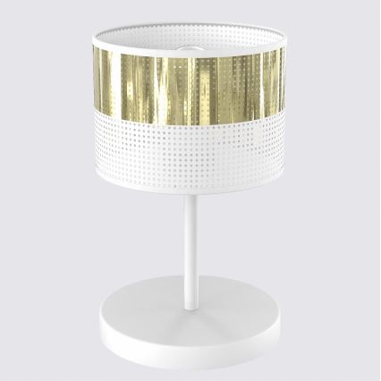 Tafellamp LUX 1xE27/15W/230V wit/goud