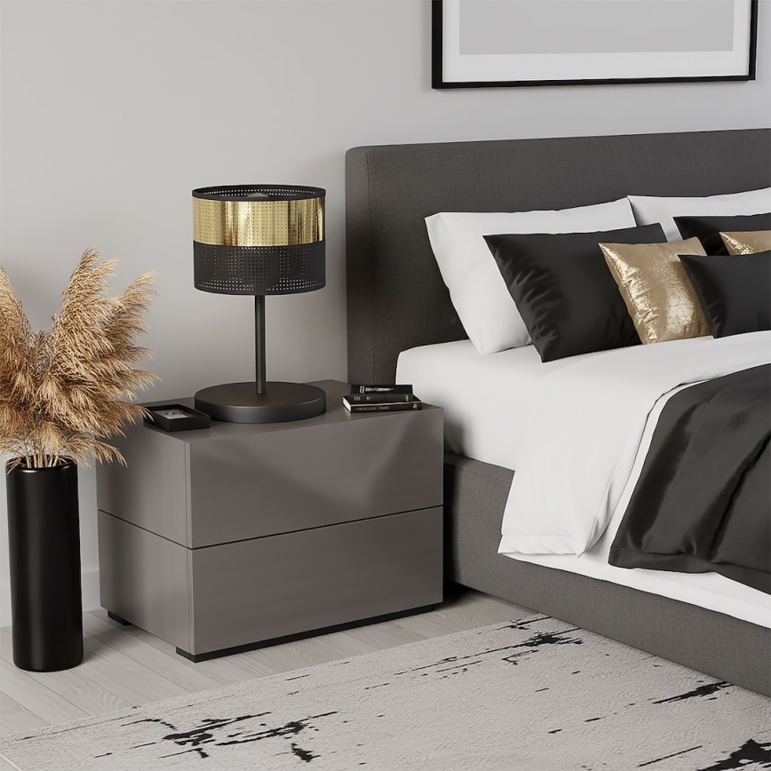 Tafellamp LUX 1xE27/15W/230V zwart/goud