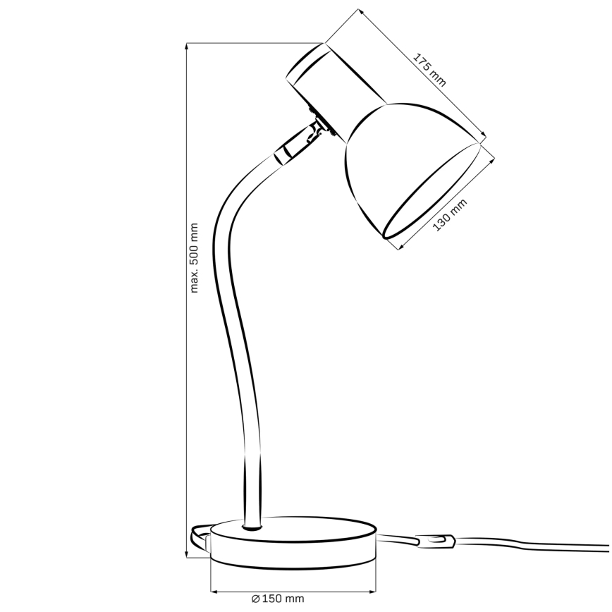 Tafellamp MIMI 1xE27/10W/230V geel