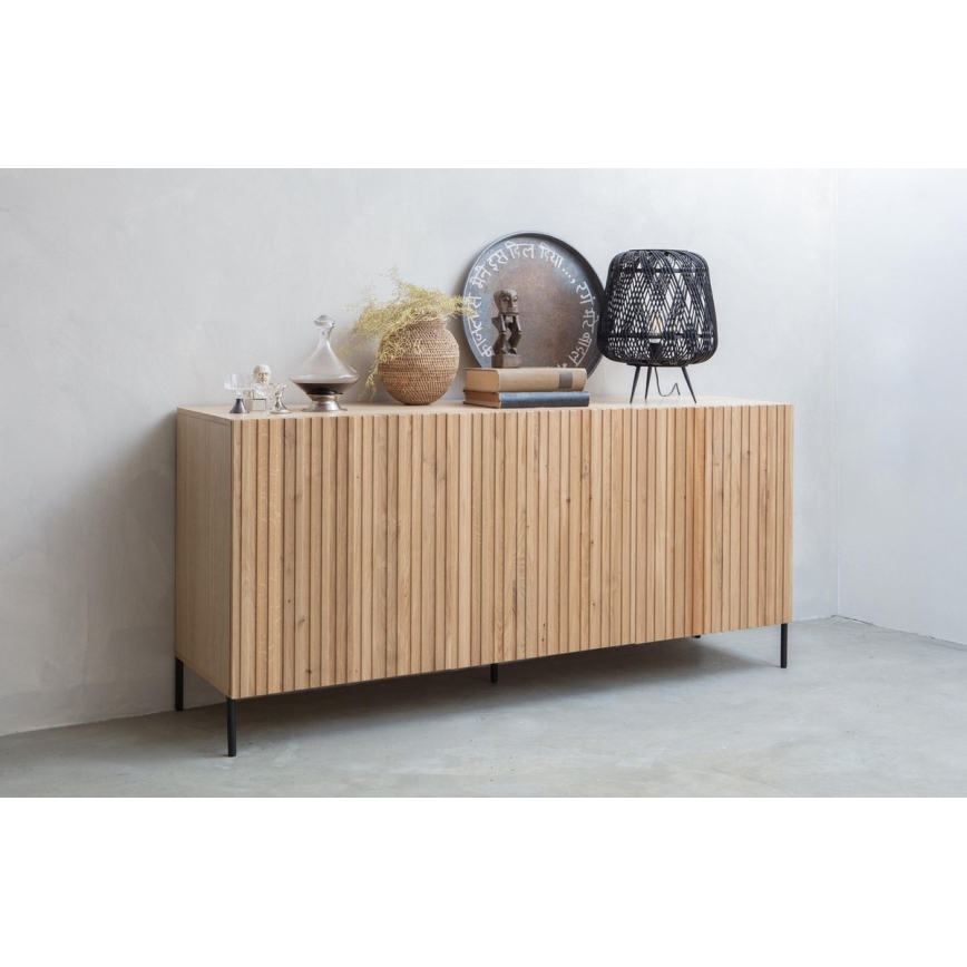 Tafellamp MOZA 1xE27/60W/230V bamboe zwart