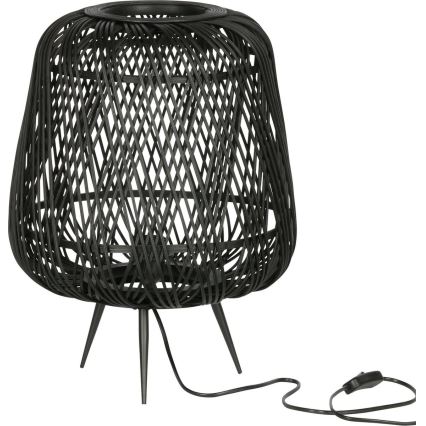 Tafellamp MOZA 1xE27/60W/230V bamboe zwart