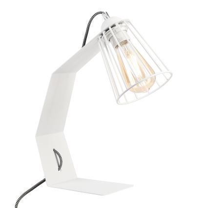 Tafellamp NANDO 1xE27/15W/230V wit