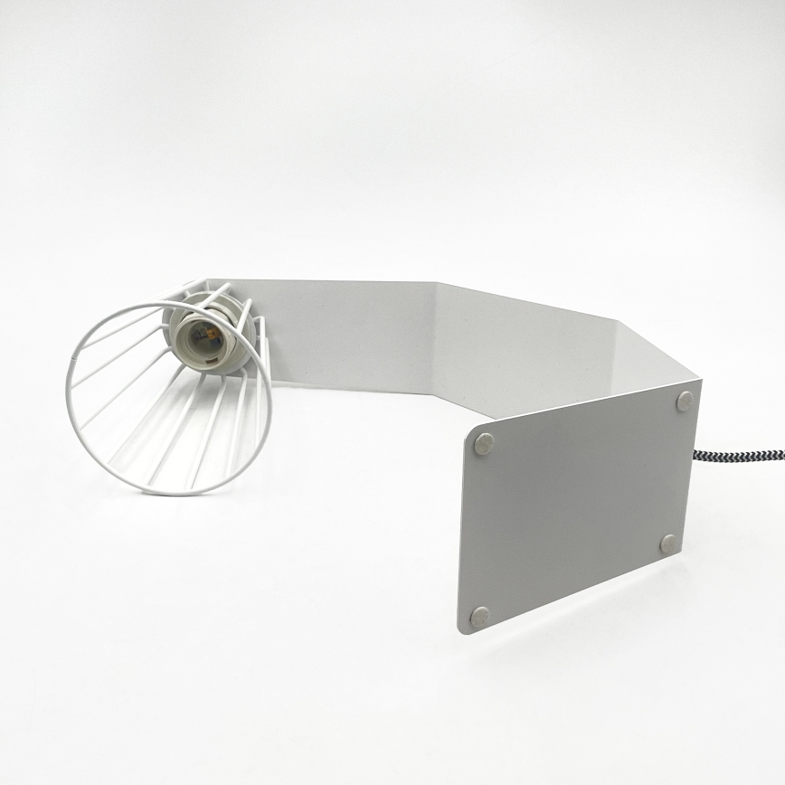 Tafellamp NANDO 1xE27/15W/230V wit