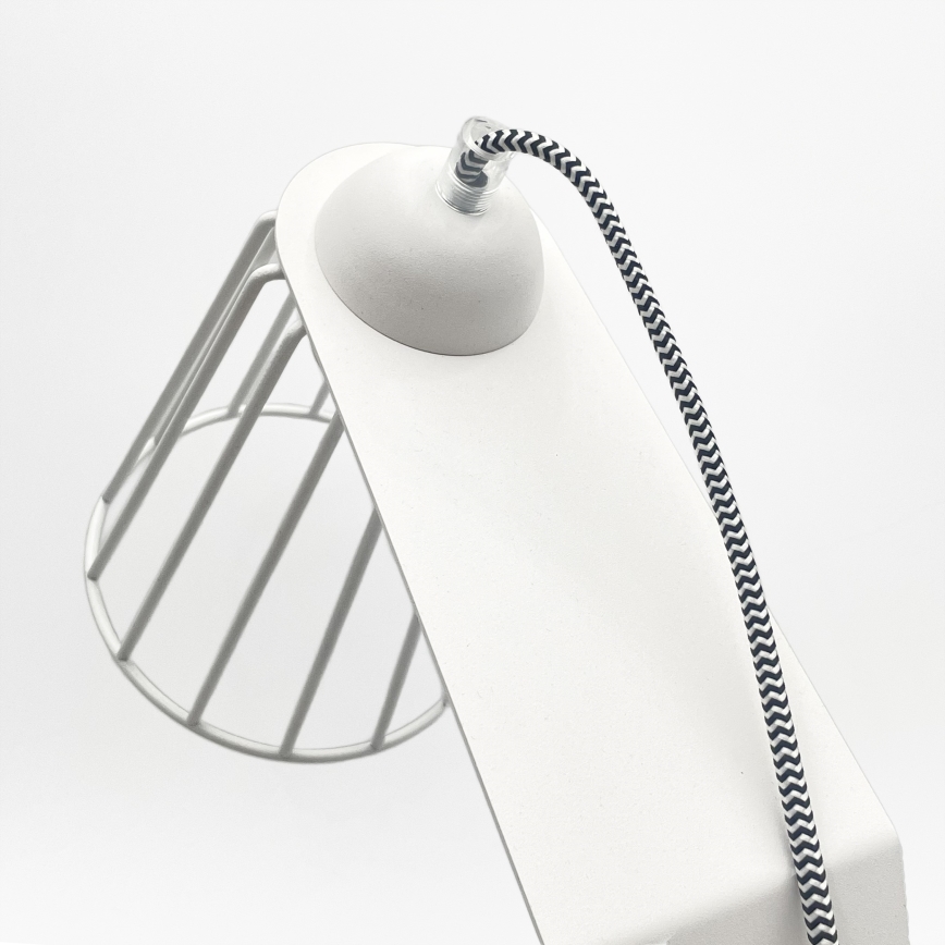 Tafellamp NANDO 1xE27/15W/230V wit