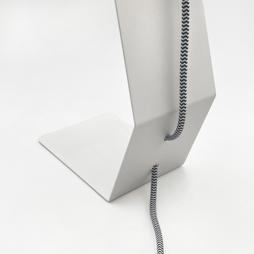 Tafellamp NANDO 1xE27/15W/230V wit