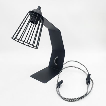 Tafellamp NANDO 1xE27/15W/230V zwart