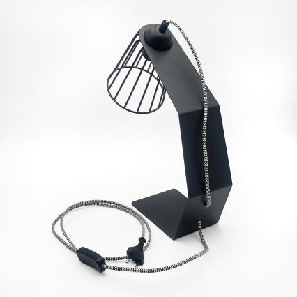 Tafellamp NANDO 1xE27/15W/230V zwart