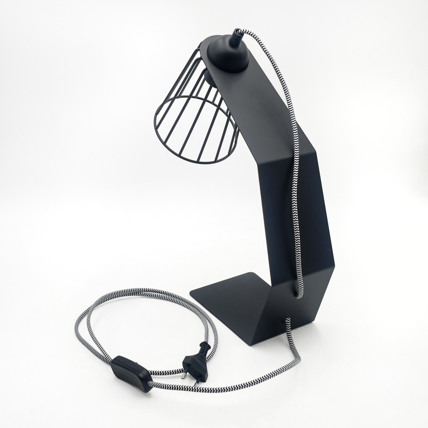 Tafellamp NANDO 1xE27/15W/230V zwart