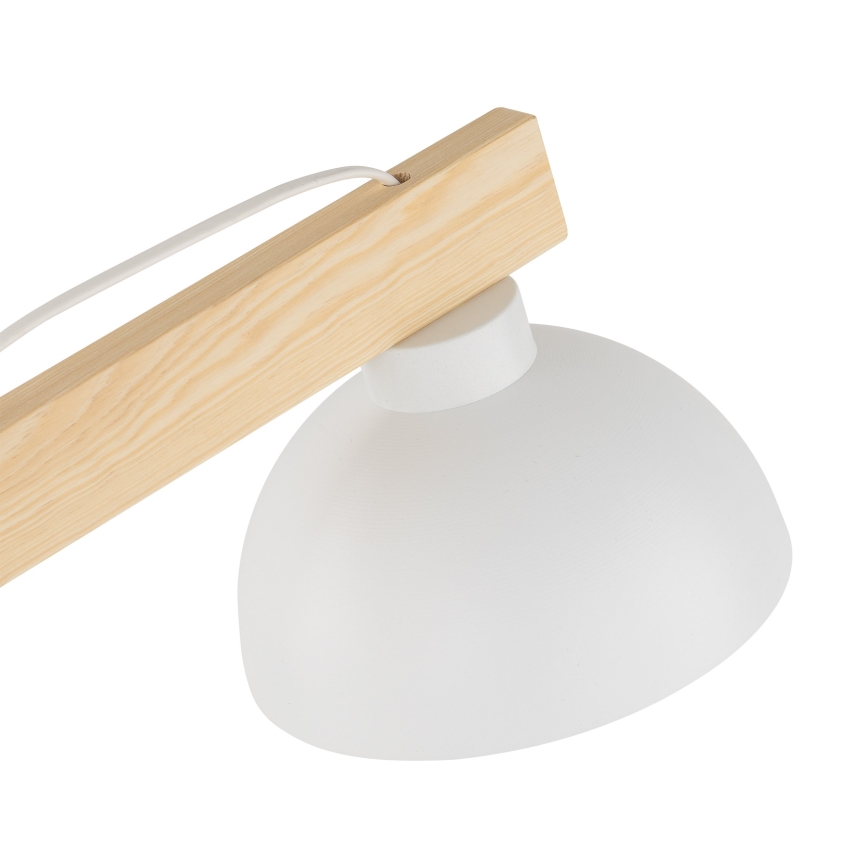 Tafellamp OSLO 1xE27/15W/230V grenen/wit