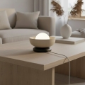Tafellamp OZZY 1xG9/8W/230V beige