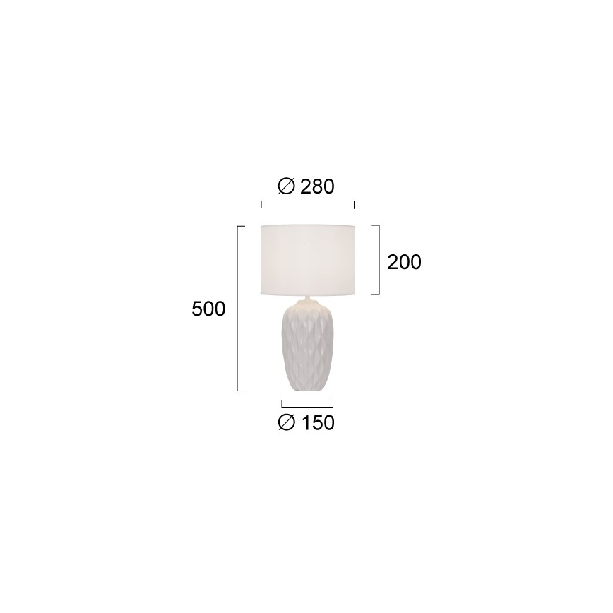 Tafellamp PINEAPLE 1xE27/40W/230V wit