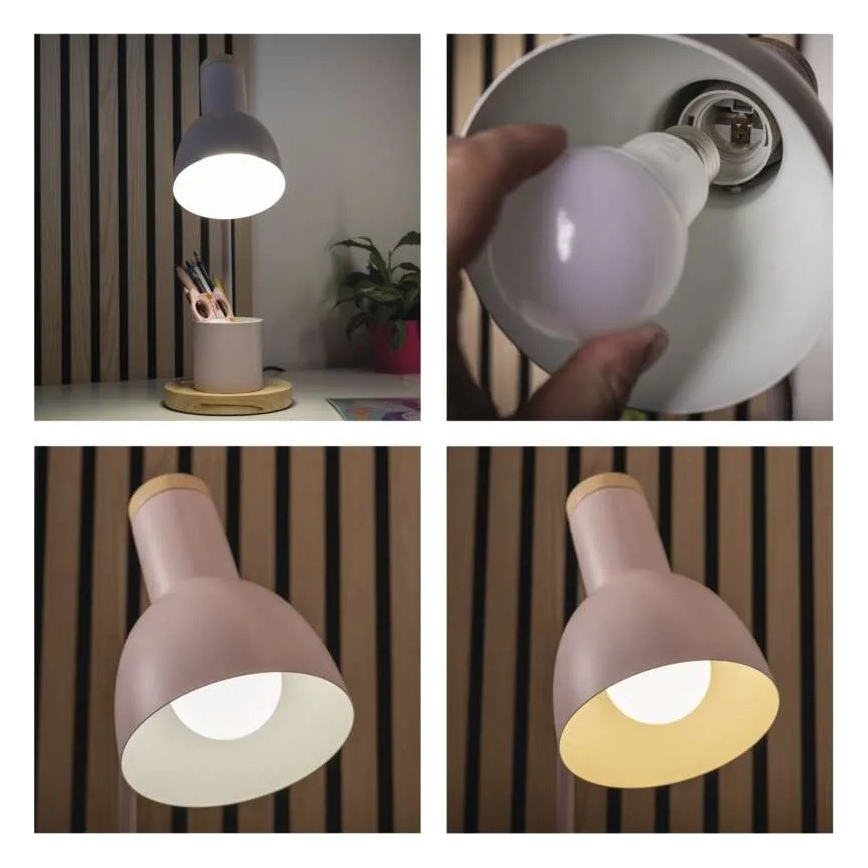 Tafellamp POPPY 1xE27/25W/230V roze